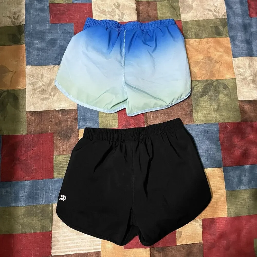 All In Motion Girls M(8) L (10/12) Active Running Shorts Bundle - Set of 2 Multi
